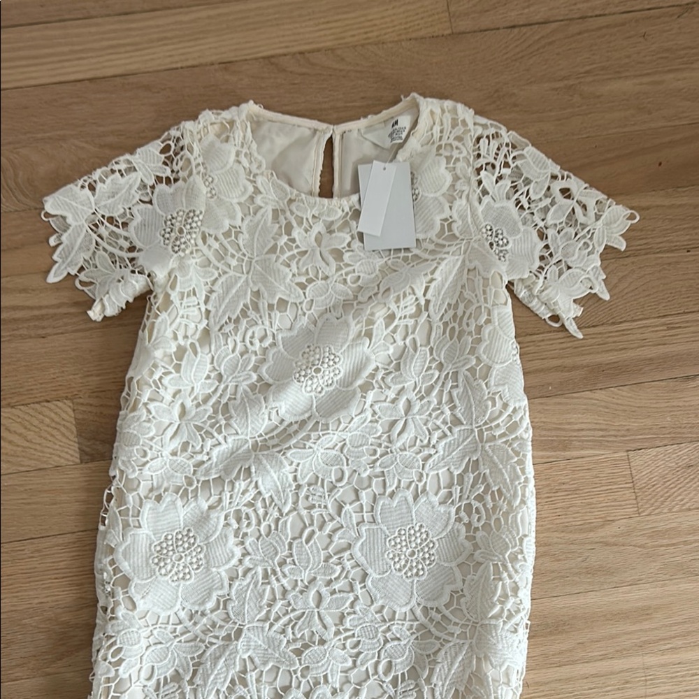NWT H&M White Lace Kid Dress